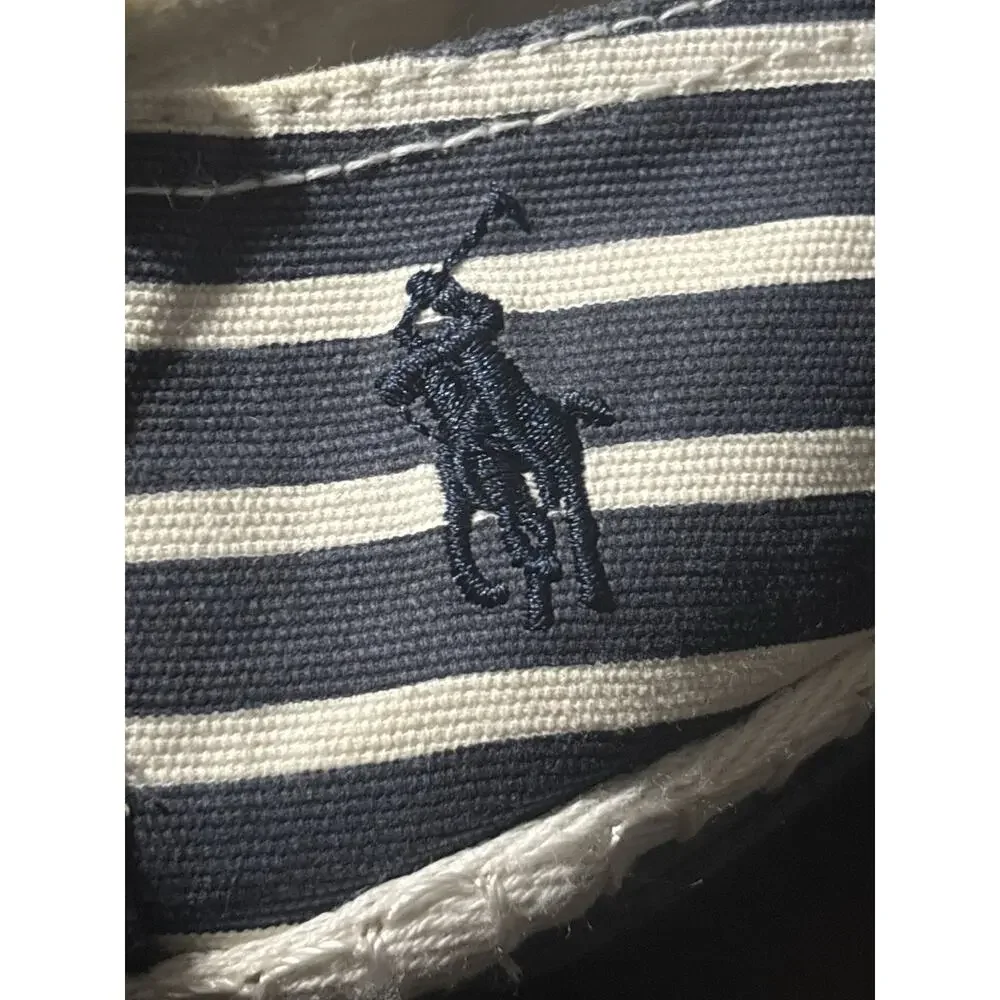 Polo Ralph Lauren Women’s Navy & White Flats Sz 7 - Coastal, Nautical, Preppy